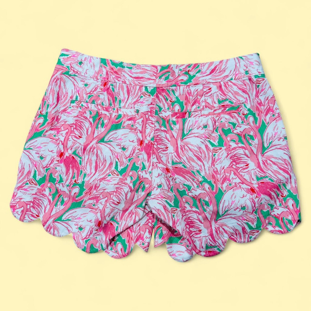 Kawaii Coquette Fairy Preppy Lilly Pulitzer Pink Floral Buttercup Short 000 - Picture 7 of 8